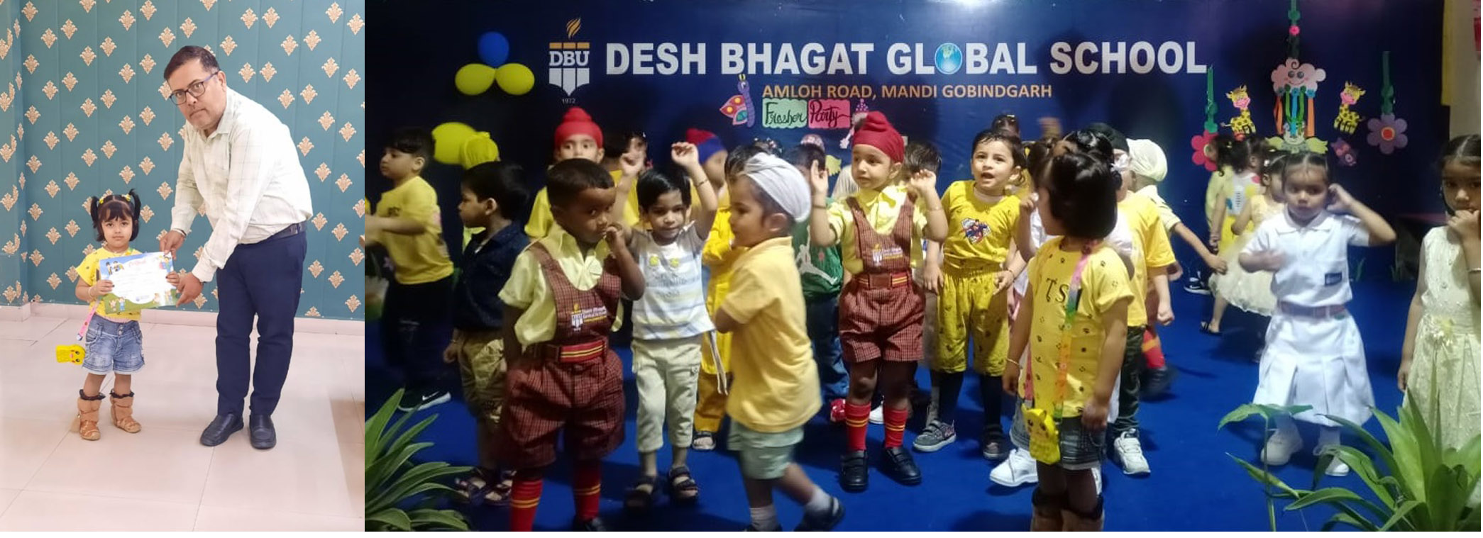 ਦੇਸ਼ ਭਗਤ ਗਲੋਬਲ ਸਕੂਲ ਨੇ ਨਰਸਰੀ ਲਈ ਆਯੋਜਿਤ ਕੀਤੀ ਫਰੈਸ਼ਰ ਪਾਰਟੀ